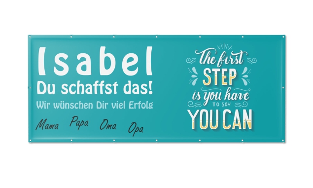 Motivbanner Abi Yes you can und Name Nr. 3