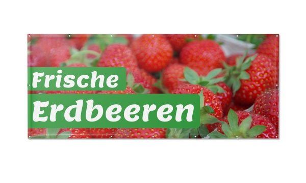 Motivbanner Frische Erdbeeren Nr. 2